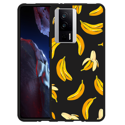 Cazy Hoesje Zwart geschikt voor Poco F5 Pro Banana