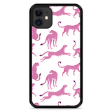 Hardcase hoesje geschikt voor iPhone 11 - Roze Cheeta's