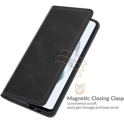 Cazy Wallet Magnetic Hoesje geschikt voor Samsung Galaxy S21 FE - Zwart
