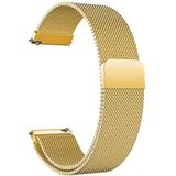 Bandje geschikt voor Garmin Vivomove Style 42mm - Milanees Horlogebandje - Goud