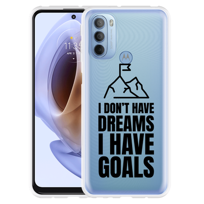 Cazy Hoesje geschikt voor Motorola Moto G41 - Goals are for Men