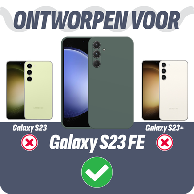 Cazy Color TPU Hoesje geschikt voor Samsung Galaxy S23 FE - Groen