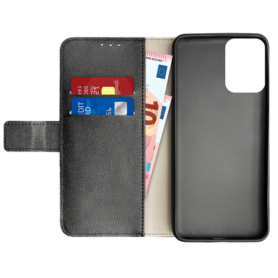 Cazy Wallet Classic Hoesje geschikt voor Motorola Moto G34 - Zwart