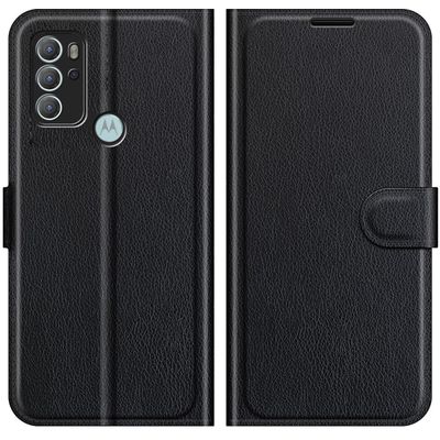Cazy Portemonnee Wallet Hoesje geschikt voor Motorola Moto G60s - Zwart