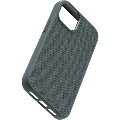 Njord Connetions Fabric Tonal Hoesje geschikt voor iPhone 14 - Dark Grey