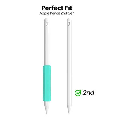 Stoyobe Stylus Grip Sleeve  - Geschikt voor Apple Pencil Gen 1/2 - Wit / Blauw / Groen - 3 stuks