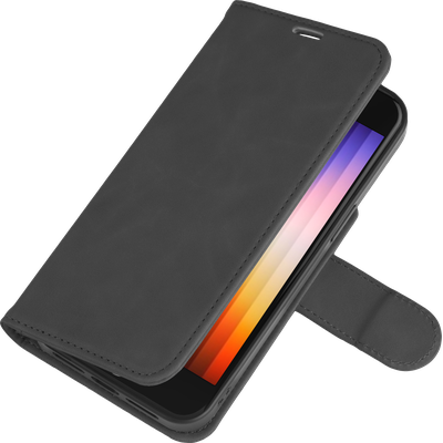 Cazy Uitneembaar Wallet Hoesje voor iPhone SE 2022 - Magnetisch 2-in-1 Hoesje met Pasvakjes - Zwart