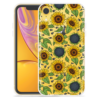 Cazy Hoesje geschikt voor iPhone Xr - Sunflowers