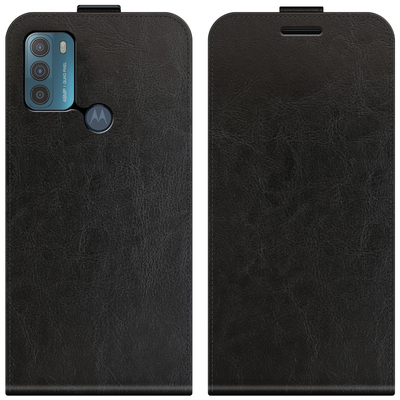Cazy Hoesje geschikt voor Motorola Moto G50 - Flip Case - Zwart