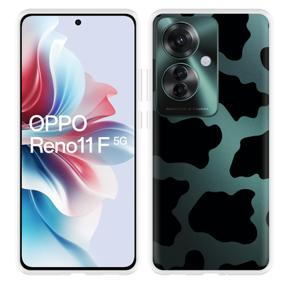 Cazy Hoesje geschikt voor Oppo Reno11 F Koeienvlekken