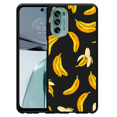 Cazy Hoesje Zwart geschikt voor Motorola Moto G62 5G - Banana