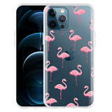 Hoesje geschikt voor iPhone 12 Pro Max - Flamingo