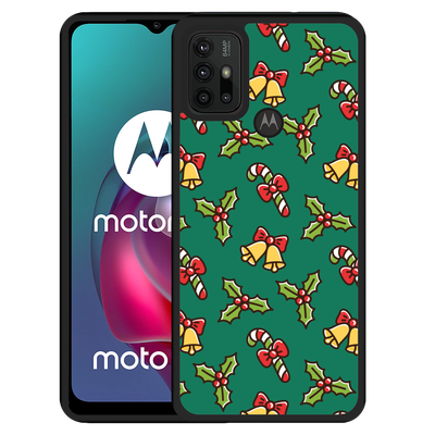Cazy Hardcase hoesje geschikt voor Motorola Moto G10 - Kerstpatroon