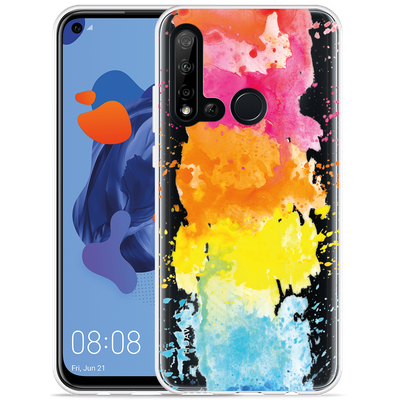 Cazy Hoesje geschikt voor Huawei P20 Lite 2019 - Color Splatters