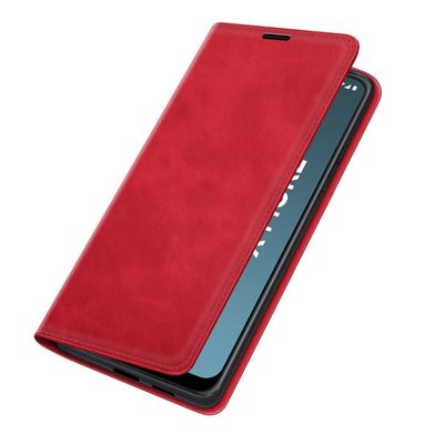 Cazy Wallet Magnetic Hoesje geschikt voor Nokia G11/G21 - Rood