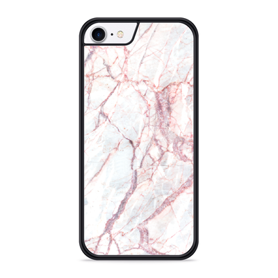 Cazy Hardcase hoesje geschikt voor iPhone 8 - White Pink Marble