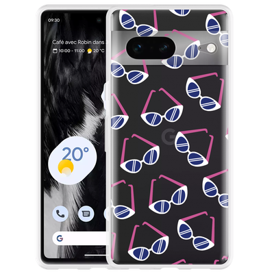 Cazy Hoesje geschikt voor Google Pixel 7 - Retro Zonnebrillen I