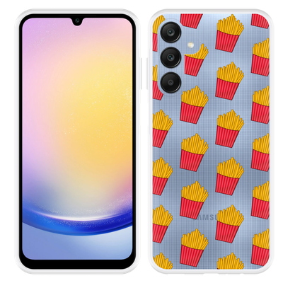 Cazy Hoesje geschikt voor Samsung Galaxy A25 Franse Frietjes