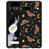 Hoesje Zwart geschikt voor Google Pixel 7 - Magisch Patroon