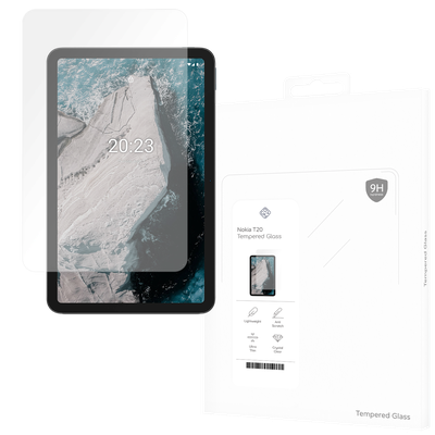 Cazy Tempered Glass Screen Protector geschikt voor Nokia T20 - Transparant