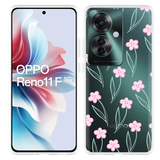 Hoesje geschikt voor Oppo Reno11 F Roze Bloemetjes