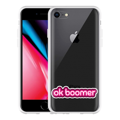 Cazy Hoesje geschikt voor iPhone 8 - OK Boomer