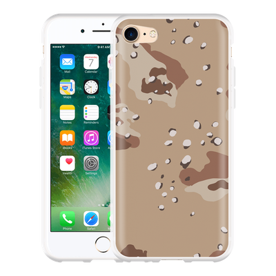 Cazy Hoesje geschikt voor iPhone 7 - Camouflage Desert