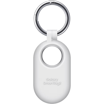 Silicone Case Geschikt voor Samsung SmartTag2 - Wit