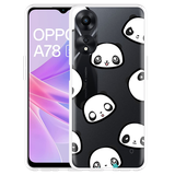 Hoesje geschikt voor Oppo A78 5G Panda Emotions