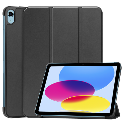 Cazy TriFold Hoes met Auto Slaap/Wake geschikt voor iPad 2022 (10th Gen) - Zwart