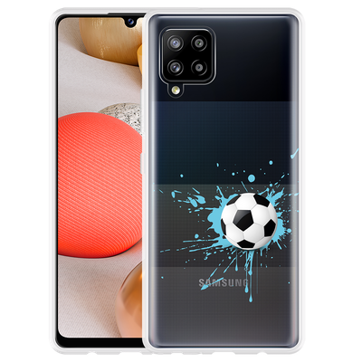 Cazy Hoesje geschikt voor Samsung Galaxy A42 - Soccer Ball