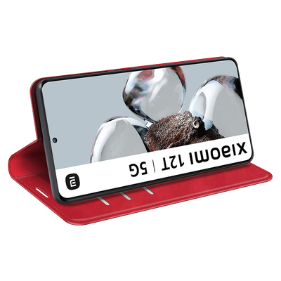 Cazy Wallet Magnetic Hoesje geschikt voor Xiaomi 12T/12T Pro - Rood