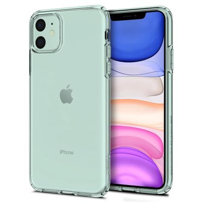 Hoesje geschikt voor iPhone 11 - Spigen Liquid Crystal Case - Transparant