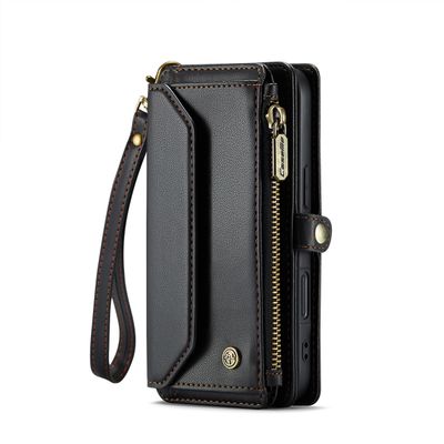 Caseme Case iPhone 16 - Crossbody Wallet Case - Black