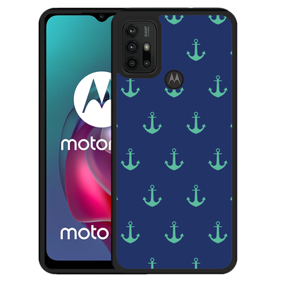 Cazy Hardcase hoesje geschikt voor Motorola Moto G10 - Anker Patroon