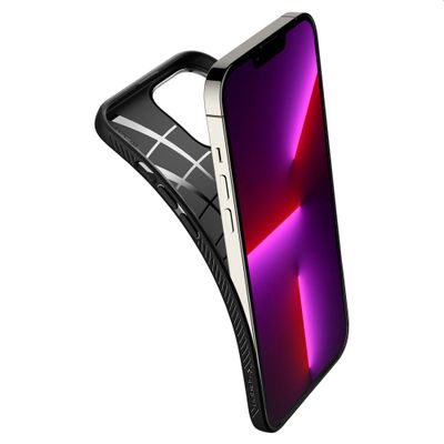 Hoesje geschikt voor iPhone 13 Pro Max Spigen Liquid Air Case - Zwart