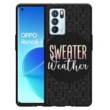 Hoesje Zwart geschikt voor Oppo Reno6 Pro 5G - Sweater Weather