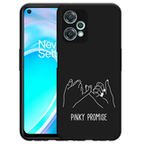 Hoesje Zwart geschikt voor OnePlus Nord CE 2 Lite - Pinky Promise