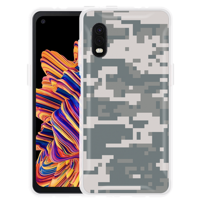Cazy Hoesje geschikt voor Samsung Galaxy Xcover Pro - Camouflage Digi