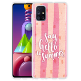 Hoesje geschikt voor Samsung Galaxy M51 - Say Hello to Summer