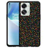 Hoesje Zwart geschikt voor OnePlus Nord 2T - Happy Dots