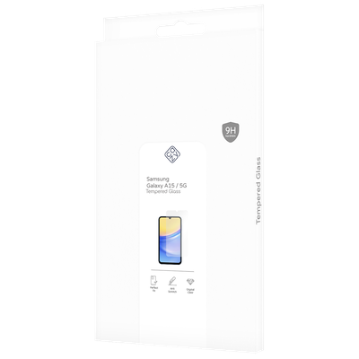 Cazy Tempered Glass Screen Protector geschikt voor Samsung Galaxy A15 / A15 5G - Transparant