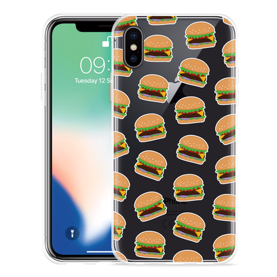 Cazy Hoesje geschikt voor iPhone X - Burgers