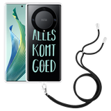 Hoesje met koord geschikt voor Honor Magic5 Lite Alles Komt Goed