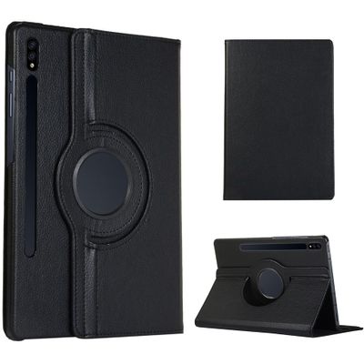 Cazy 360 Graden Roterende Hoes geschikt voor Samsung Galaxy Tab S7 - Zwart