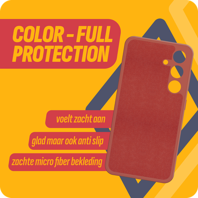 Cazy Soft Color TPU Hoesje geschikt voor Samsung Galaxy S24 - Rood