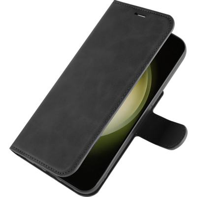 Cazy Hoesje geschikt voor Samsung Galaxy S23 - Premium Hoesje met Pasjeshouder - Zwart