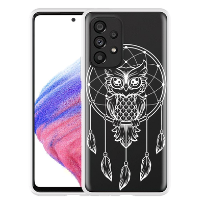 Cazy Hoesje geschikt voor Samsung Galaxy A53 - Dream Owl Mandala