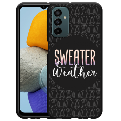 Cazy Hoesje Zwart geschikt voor Samsung Galaxy M23 - Sweater Weather
