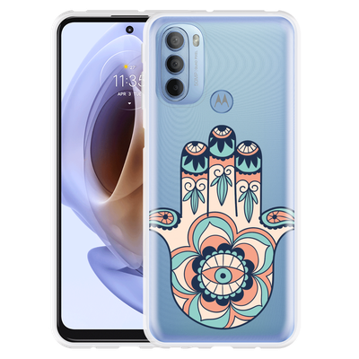 Cazy Hoesje geschikt voor Motorola Moto G41 - Hand Ornament